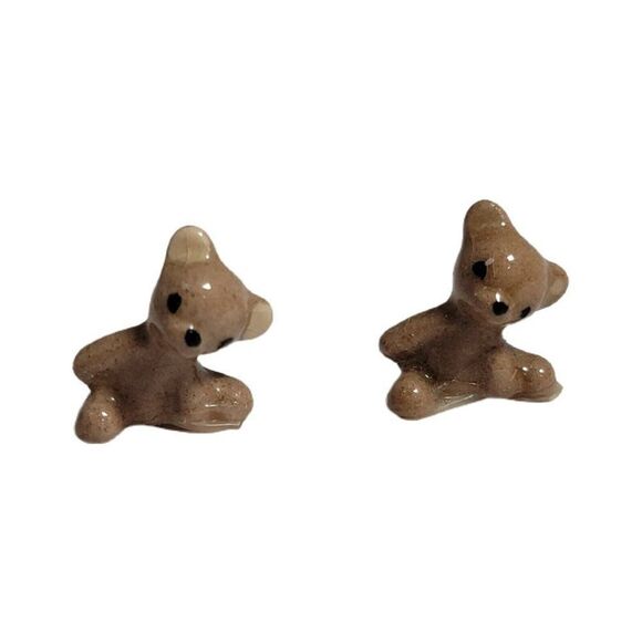 Lot 2 Hagen Renaker Disney Peter Pan Michael's Teddy Bear Figurine Miniature - Picture 1 of 6